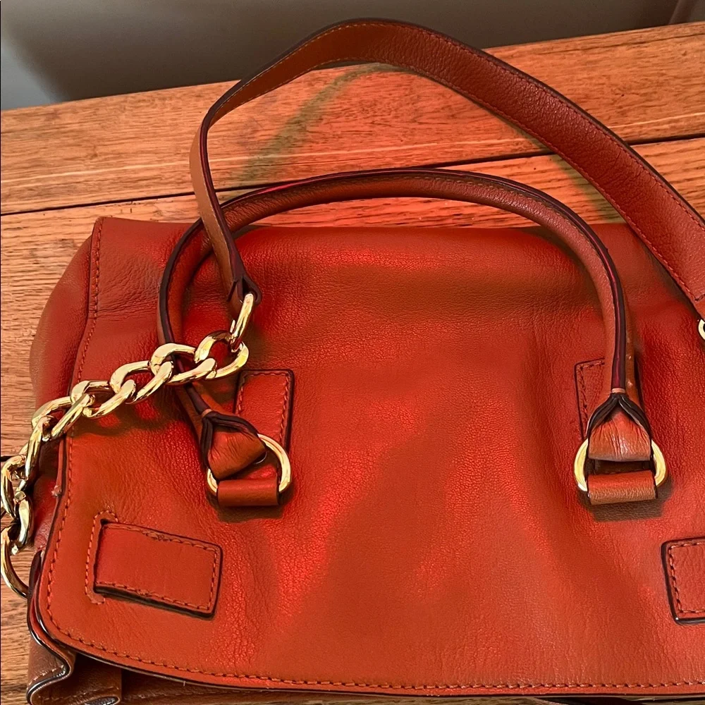 Michael Kors Tan Leather Satchel with Gold Hardware - Picture 4 of 4